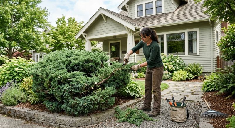 Butterfly Bush Pruning in Aiken, SC
